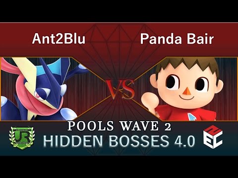 Hidden Bosses 4.0  POOLS WAVE 2 - Ant2Blu (Greninja) vs Panda Bair (Villager)