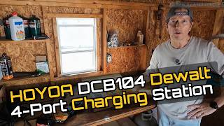 HOYOA DCB104 DeWalt Battery Charger 4 Port Fast Station with USB C - Unboxing and Quick Review