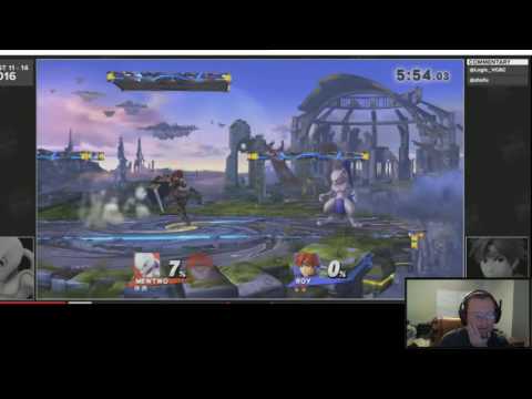Smash4 Analysis #16; Ryo (Roy) vs Abadango (M2/Rosa)