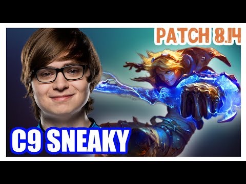 C9Sneaky | EZREAL + FIDDLE vs CAITLYN + BRAND | EZREAL Adc | Challenger Gameplay | Patch 8.14