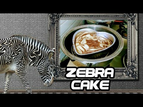 zebra cake vegetarian without egg,oven| in telugu| by nischal