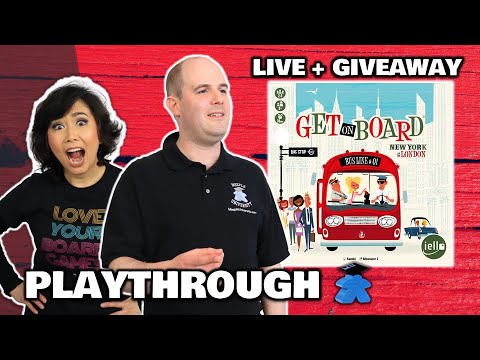 Get on Board: New York & London -  LIVE Playthrough Board Game & Australia Giveway