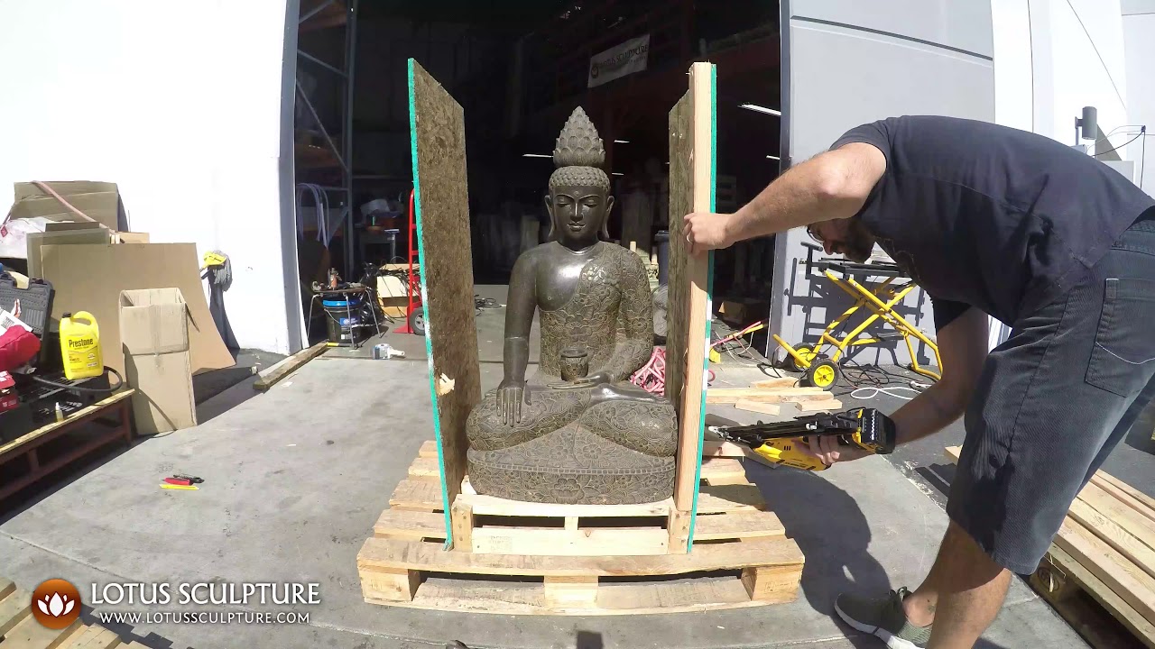 Watch how we package our statues for freight shipping