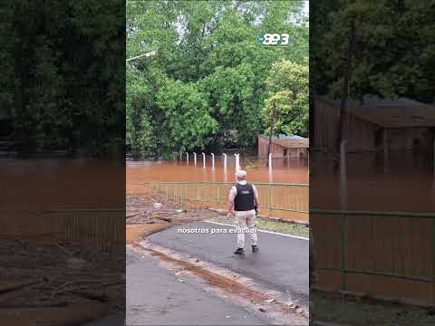 🌊🚧 Crecida del río Uruguay: Alba Posse activó un comité de crisis y suspendieron el paso fronterizo