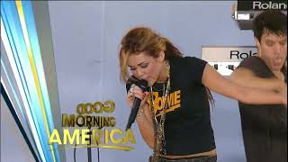 Miley Cyrus - Robot (live 2010-06-27 Good Morning America Concert)