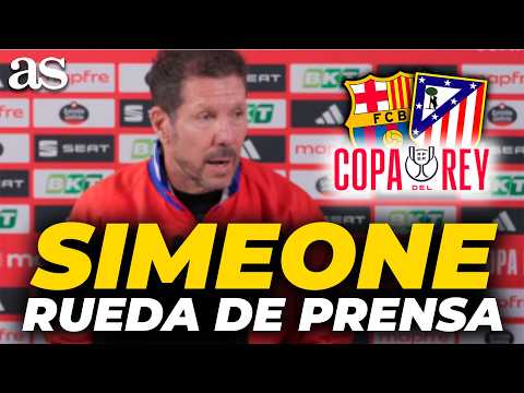 SIMEONE, RUEDA DE PRENSA COMPLETA HOY previa FC BARCELONA vs. ATLÉTICO DE MADRID | COPA DEL REY