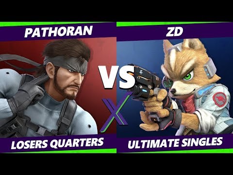 Smash Ultimate Tournament - Pathoran (Snake)  Vs. ZD (Fox) - S@X 293 SSBU Losers Quarters