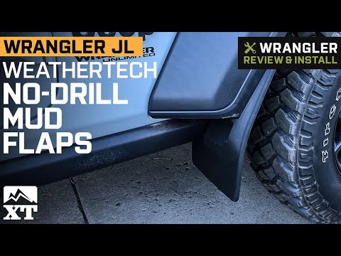 Jeep Wrangler JL Weathertech No-Drill Mud Flaps; Front and Rear Review & Install