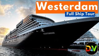 Holland America Westerdam | Full Deck by Deck Cruise Ship Tour   HD