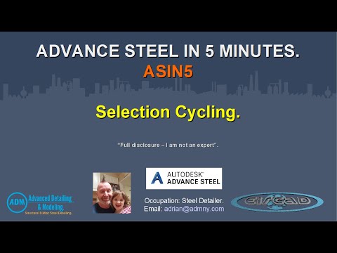 ADVANCE STEEL IN 5 - Selection Cycling.