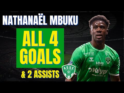Nathanaël Mbuku - ALL 4 GOALS & ASSISTS FOR AS SAINT-ÉTIENNE | Skills & Highlights
