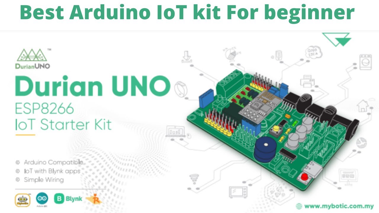 Durian UNO ESP8266 IOT Starter Kit - Best Arduino IOT Kit for beginner - Arduino IDE - Blynk IoT