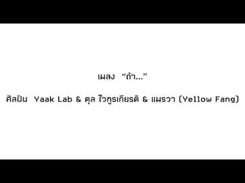 ประกวดทำ MV : “ถ้า…” – Yaak Lab & ตุล ไวฑูรเกียรติ & แพรวา (Yellow Fang) [Official Audio]