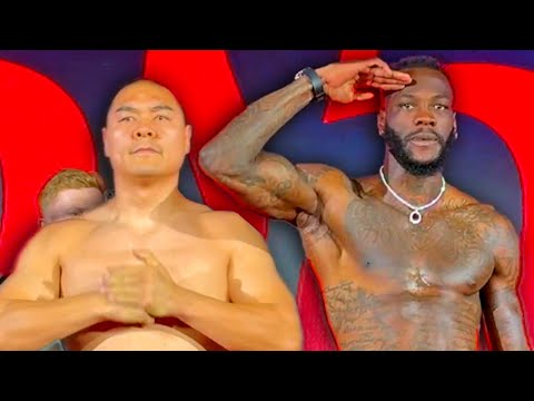 Deontay Wilder vs Zhilei Zhang • Full Card Weigh In & Face Off Video
