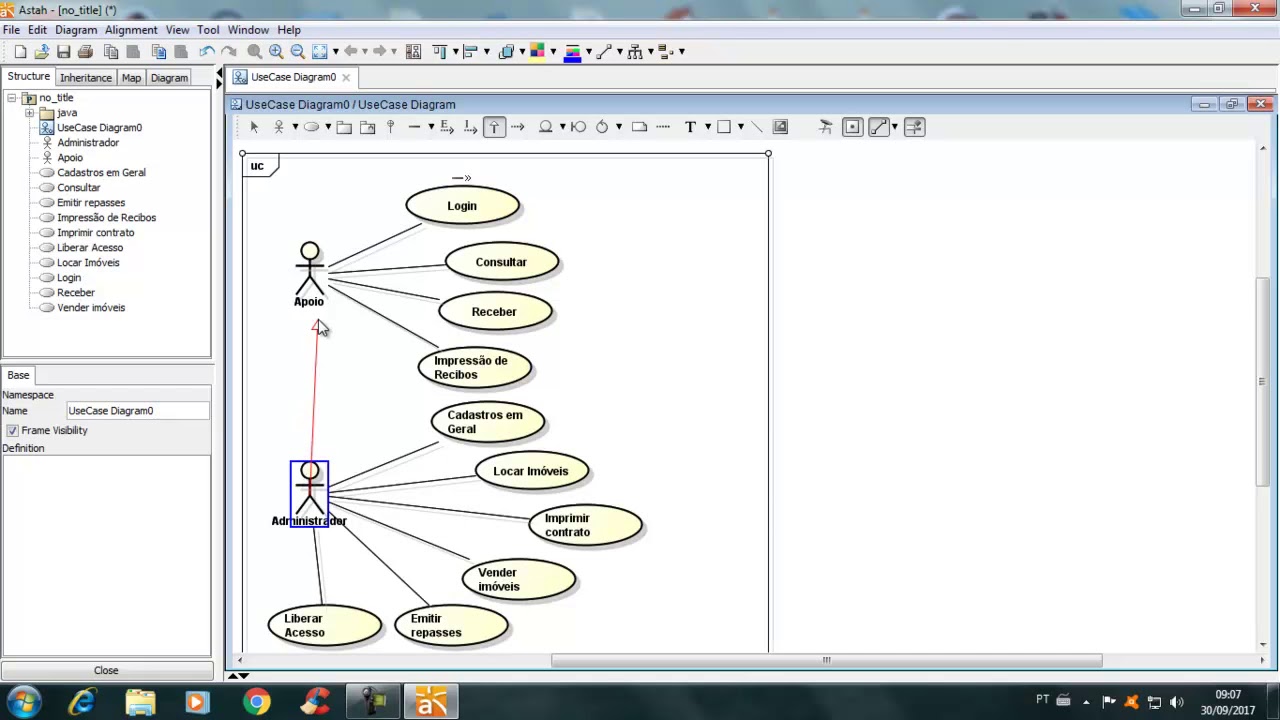 Criando Diagrama de Casos de uso
