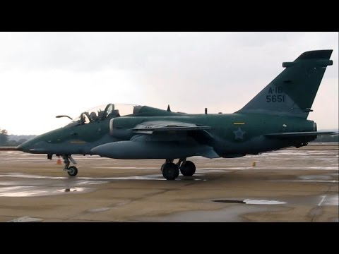 Caça Bombardeiro AMX A-1B Força Aérea Brasileira - A-1B AMX Fighter Bomber Brazilian Air Force Video