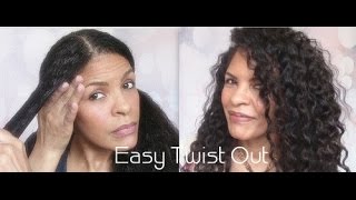 SUPER EASY TWIST OUT - ON WET HAIR! Type 2B