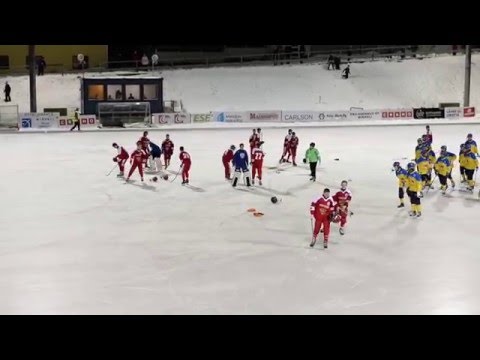 Final RUS-SWE  Boys 15 Bandy World Championships 30.1.2016
