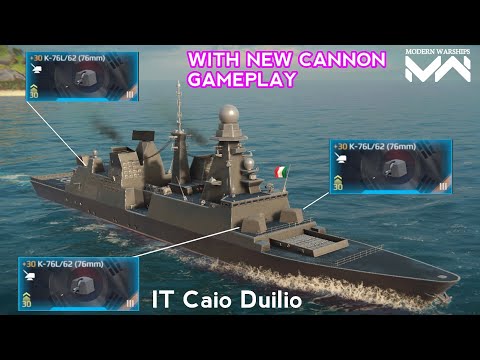 T2 Ship: IT Caio Duilio -  with 3x🔥 New Cannon K-76L/62 - Modern Warships