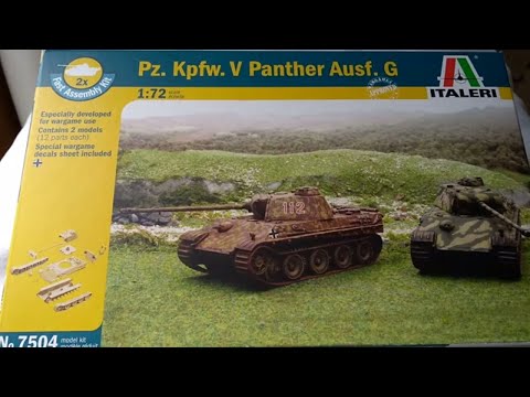 Танк Pz.Kpfw.V Panther Ausf.G, 2 шт.(Italeri 7504) 