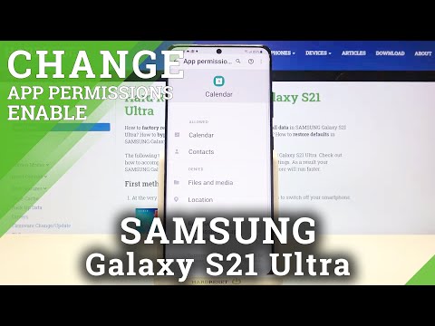 How to Manage Apps Permissions in Samsung Galaxy S21 Ultra?