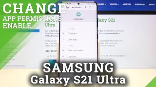 How to Manage Apps Permissions in Samsung Galaxy S21 Ultra?
