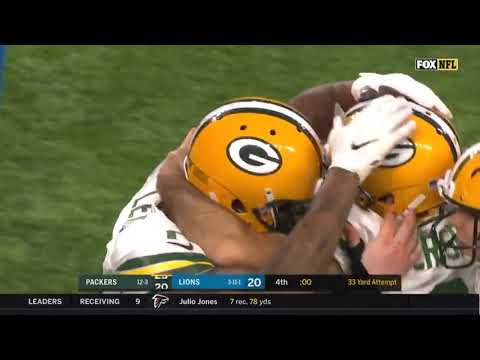 Mason Crosby with the Game Winning 33 Yard Field Goal & the Packers Clinch a First Round Bye