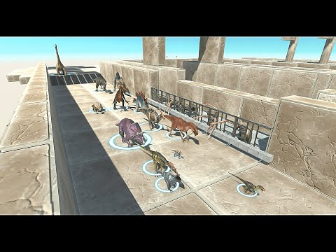 All Dinosaurs Race | Animal Revolt Battle Simulator