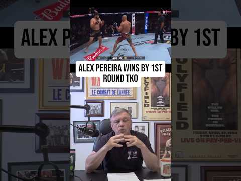 Alex Pereira wins by 1st Round TKO vs Magomed Ankalaev. 🇧🇷💥