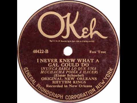 New Orleans Rhythm Kings "I Never Knew What A Gal Could Do" (New Orleans, Jan 23, 1925) - Okeh40422