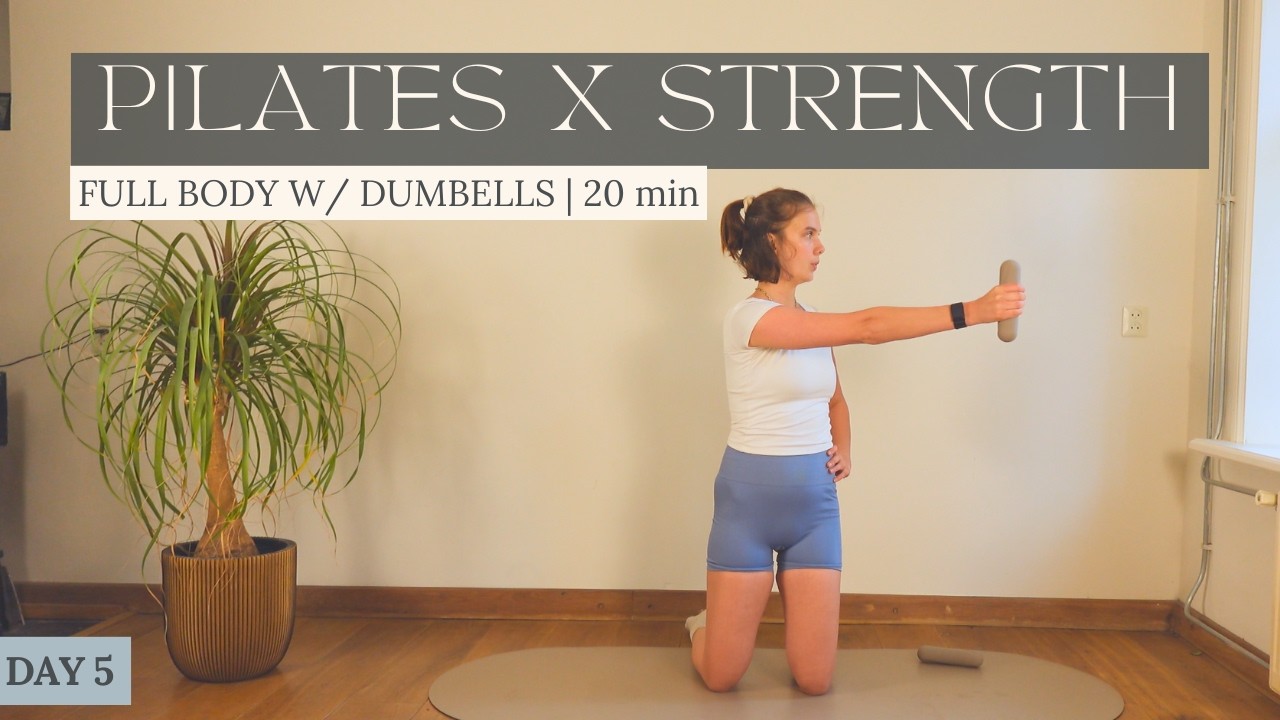 20 MIN Pilates Sculpt with Dumbbells | Full Body