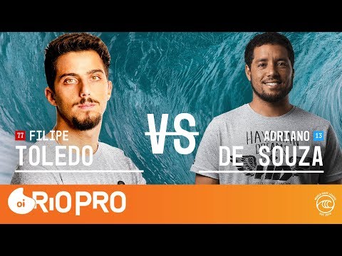 Filipe Toledo vs. Adriano de Souza - Round of 32, Heat 1 - Oi Rio Pro 2019