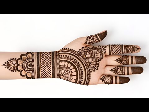 Holi special! easy mehndi design | simple front hand mehndi design | mehndi ka design | mehandi