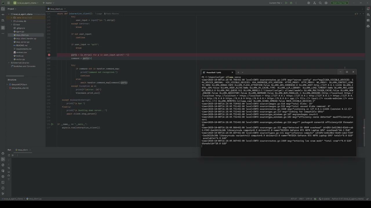 Local AI Agent with Python - Ollama, LangChain, RAG