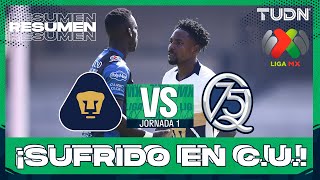 Highlights and goals - Pumas vs Querétaro | Liga MX - Matchday 1 Clausura 2026 | TUDN