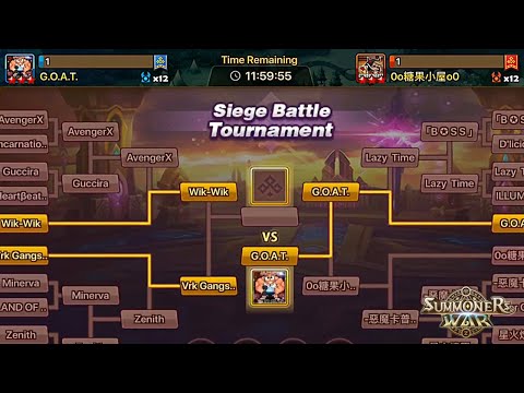 Siege Battle Tournament SEASON 2 SEMIFINALS - GOAT vs CandyHouse - Summoners War