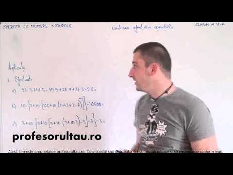 ordinea efecturarii operatiilor numere naturale exemple - profesorultau.ro
