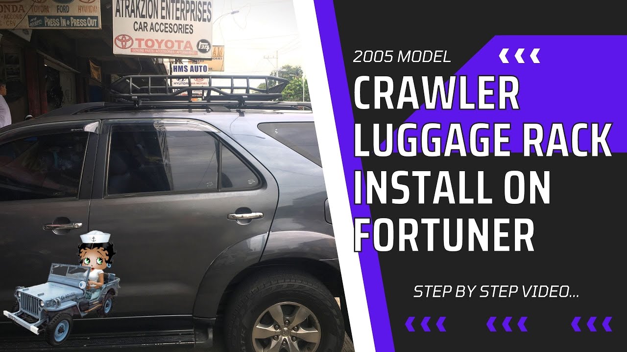 Toyota Fortuner custom luggage rack install