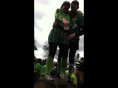 Ken Ross and Lindsay Smith get engaged at Shamrock Run Port