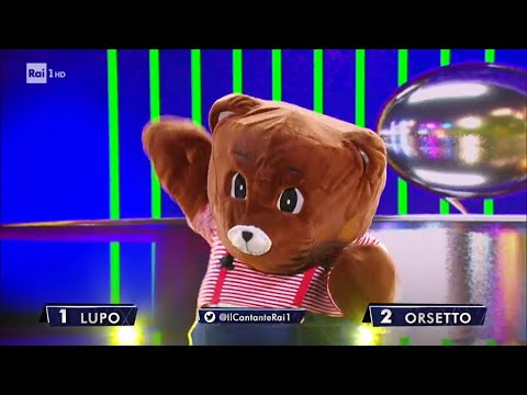 Orsetto canta "Sono solo canzonette" - Il cantante mascherato 19/02/2021