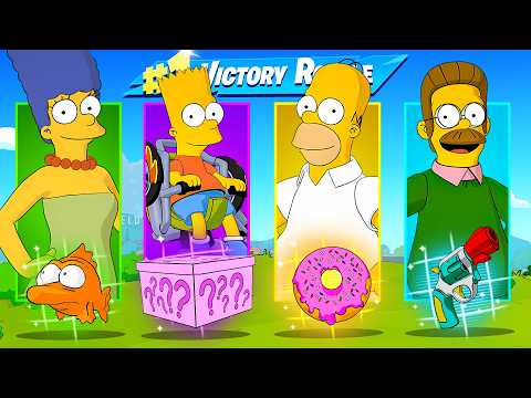 Simpsons ONLY Fortnite Challenge!