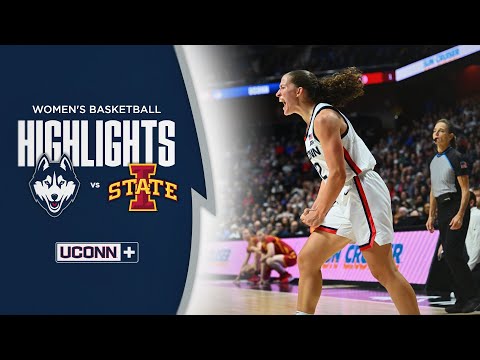 HIGHLIGHTS | No. 4 UConn Women Set Three-Point Record, Outpace Iowa State (Hall of Fame Showcase)