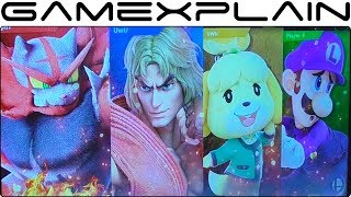 Smash Bros. Ultimate Gameplay - Incineroar, Ken, Isabelle + Luigi's Poltergust Grab on Figure 8