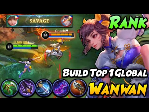 Wanwan Best Build to get a Savage in Ranked Game!! | Top 1 Global Wanwan
