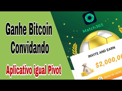 Novo Aplicativo para Ganhar Bitcoin Convidando ( App igual o Pivot )