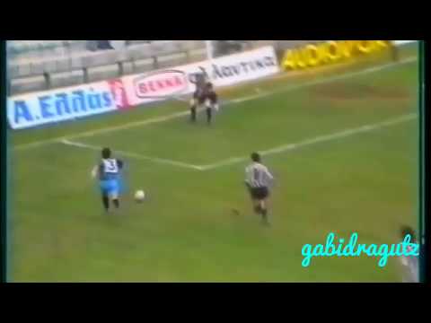 24 octombrie 1990, Dorinel Munteanu, gol in OFI Creta - Inter Sibiu, Cupa Balcanica