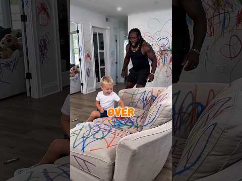 If You drew all over the couch with crayons and dad is really angry. What will you do now?