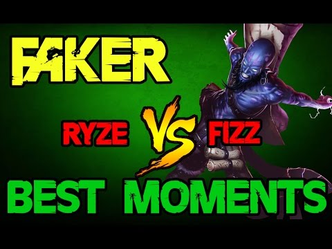 SKT T1 Faker as Ryze vs Fizz | BEST MOMENTS
