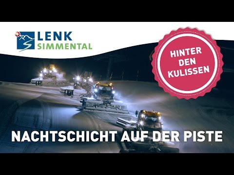 Nachtschicht auf der Piste