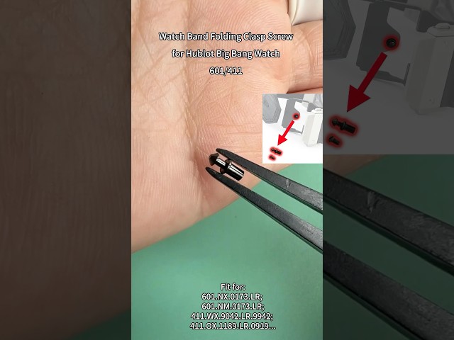 Vídeo relacionado con Tornillo de Repuesto para Reloj HUBLOT Big Bang con Correa de Goma y Cuero con Destornillador H 4PCS (HSC2.0)